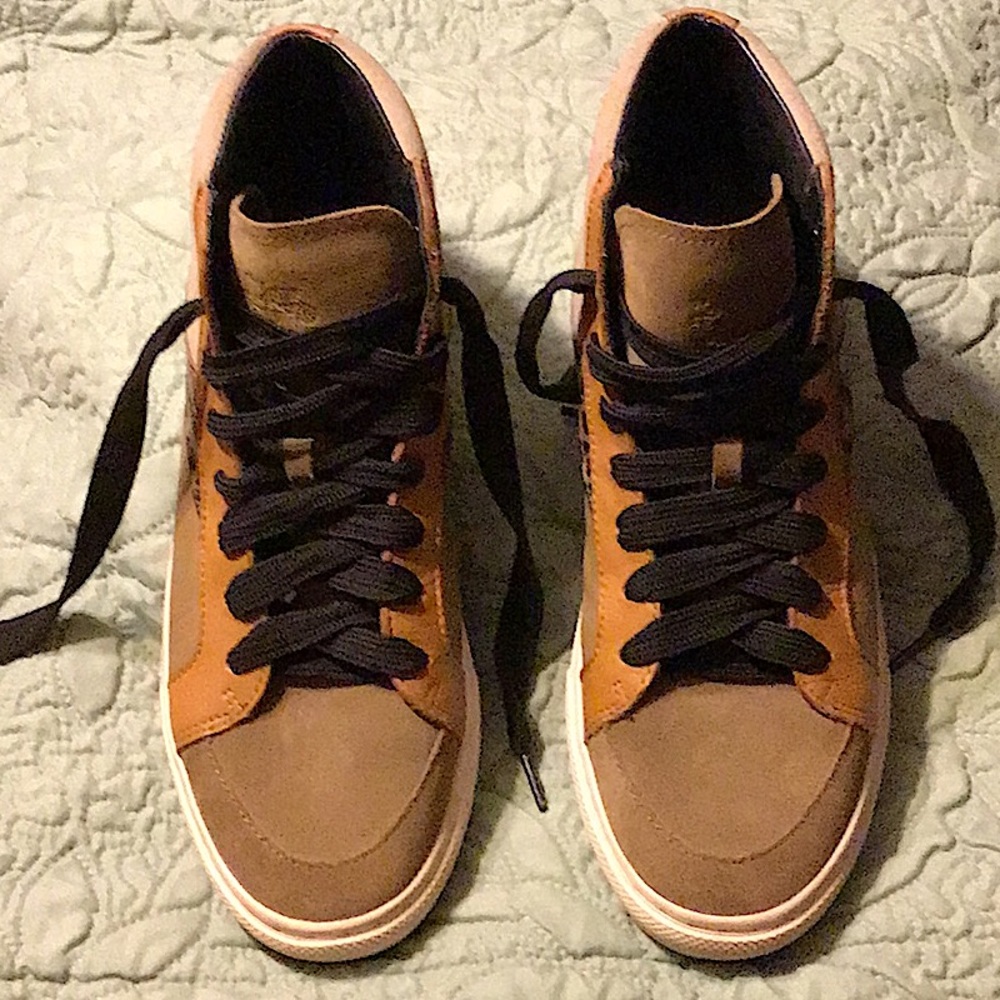 COACH Suede High Top Sneakers size 8-D only worn twice. In 9.9 condition.